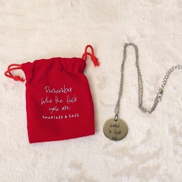 Watch Le F*ck Out Necklace Silver Tone - Picture 3 of 11